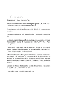 A Jurisprudência do STF nos 20 anos da Constituição
