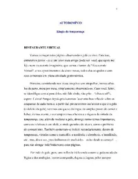 Autodomínio - Elogio da temperança