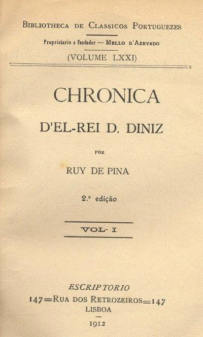 Chronica d'el rei D. Diniz