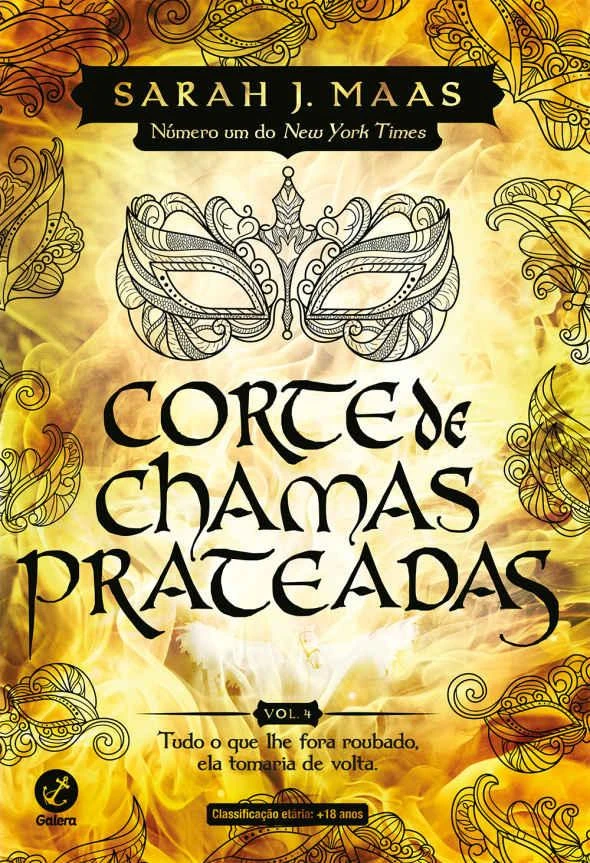 Corte de chamas prateadas