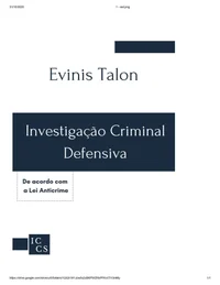 Investigação criminal defensiva