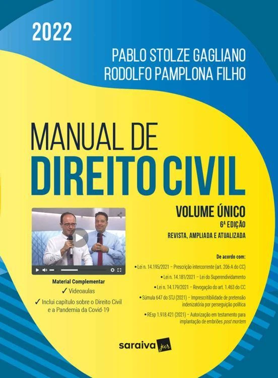 Manual de Direito Civil: volume único - 6ª edição 2022