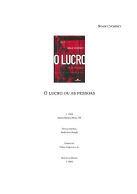 O Lucro ou as Pessoas