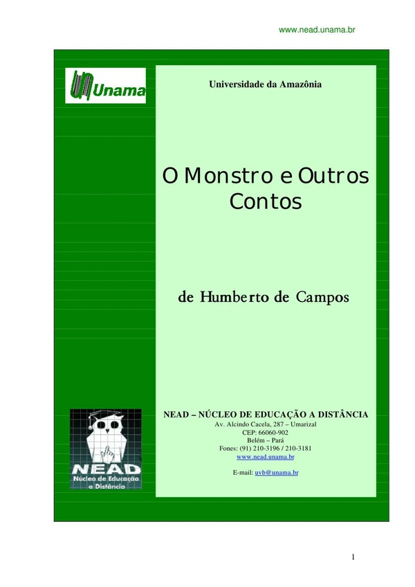 O monstro e outros contos
