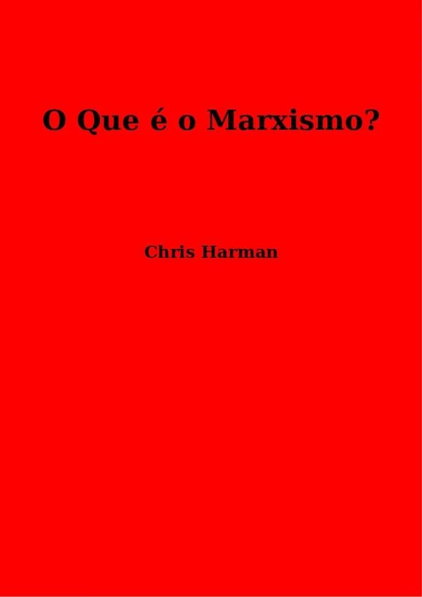 O que é Marxismo?