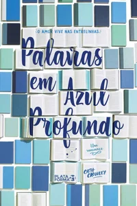 Palavras em azul profundo