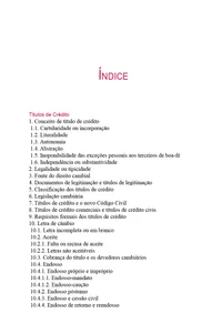 Títulos de Crédito e Contratos Mercantis