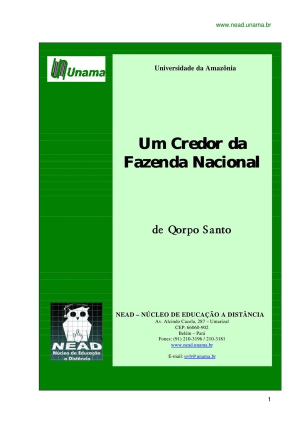 Um Credor da Fazenda Nacional