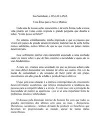 Uma Ética Para O Novo Milênio
